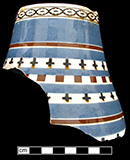 Possible chainband pattern on pearlware jug -  from Bull's Head Tavern 18BC139.